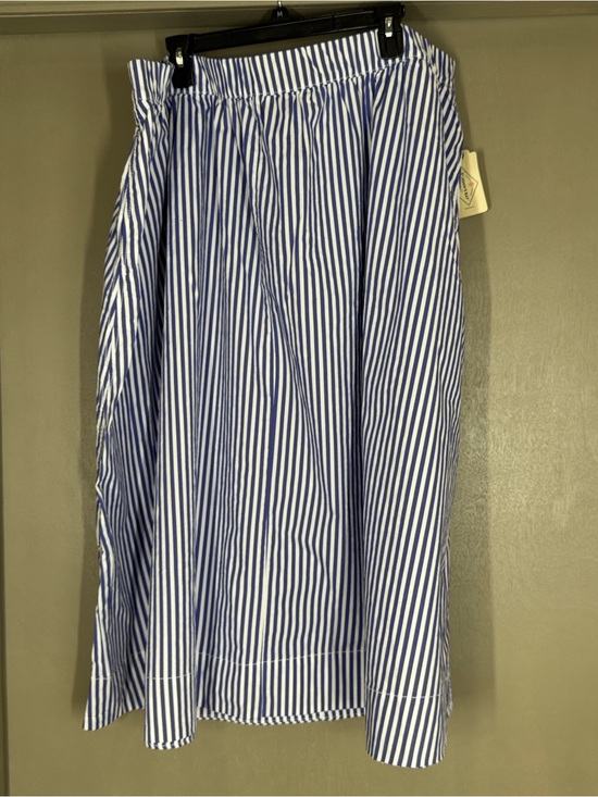 St. John's Bay Dresses & Skirts - NWT St. John’s Bay Blue and White Striped Women’s Skirt - Classic A-Line Size 3X
